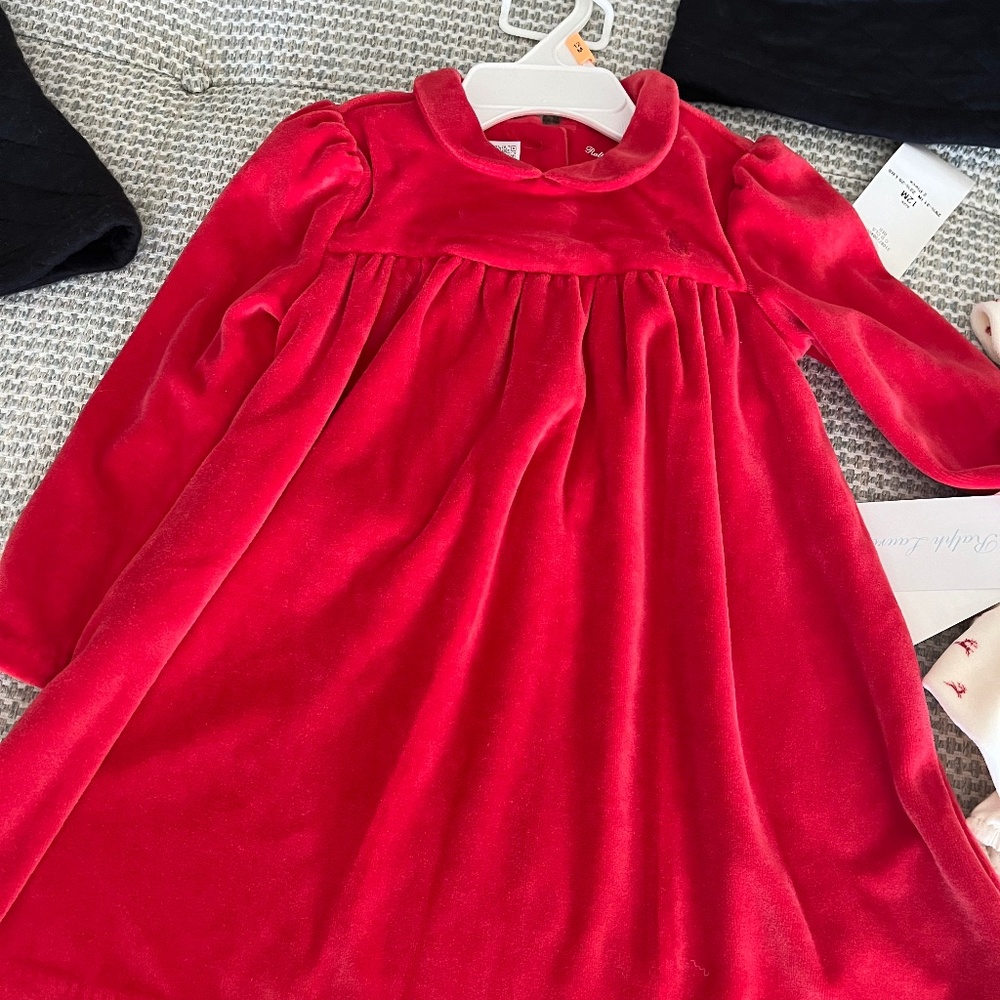 Ralph Lauren red infant dress